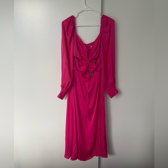 NWT FARM Rio Pink Cutout Maxi Dress - Picture 4 of 7